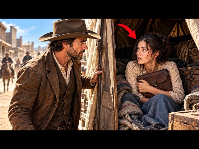 A Rancher Found Her Hiding in His Wagon — “Pretend I’m Your Wife Until We’re Out of Town