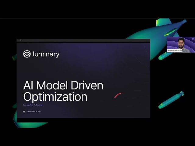 AI Model driven Optimization for Underwater Vehicles