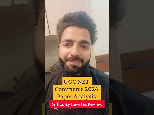 UGC NET Commerce 2026 Paper Analysis | Difficulty Level & Review  #ugcnet2026 #examanalysis2026
