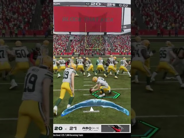 Madde26 Online franchise when you play opponents CPU, Ohh bull crap. #fieldgoal #packers #madden26
