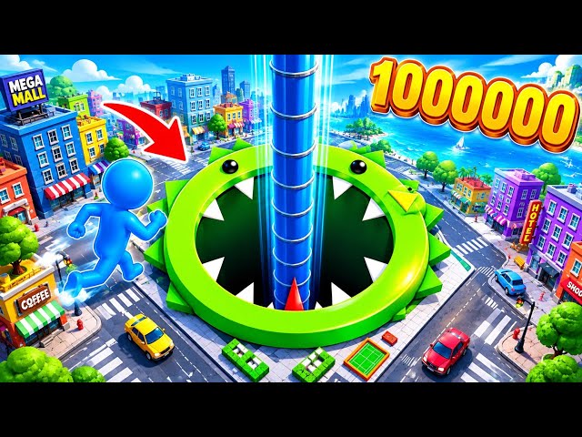 Hole.io - Gameplay Walkthrough Tutorial  Hole Evolution New Mobile Game (Android,iOS)