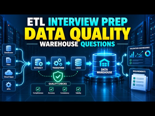 The Ultimate ETL Interview Prep: Questions & Explanations | Data Warehouse Interview Questions Video