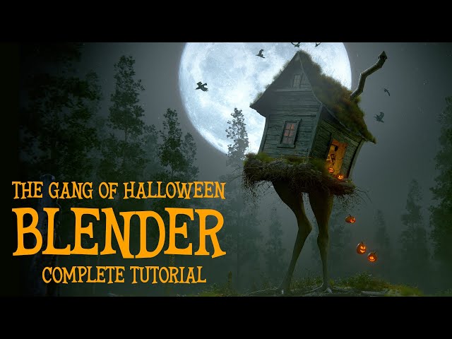 How to Create EPIC Halloween Art Using Only BLENDER!