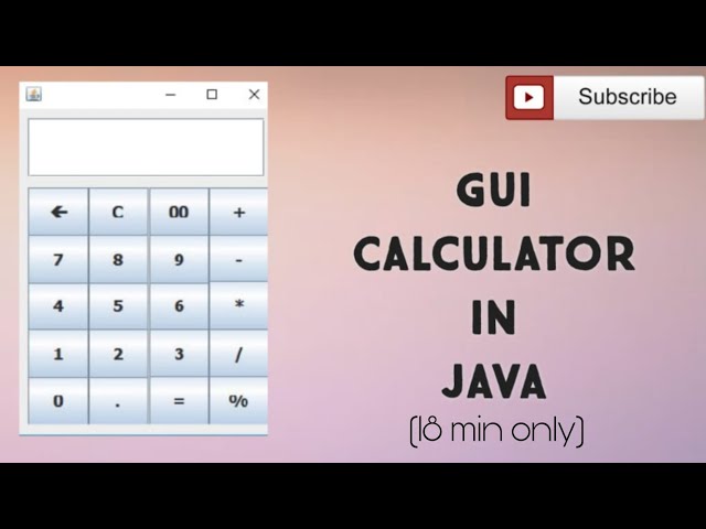 GUI Calculator in JAVA using eclipse ide | Tech Projects