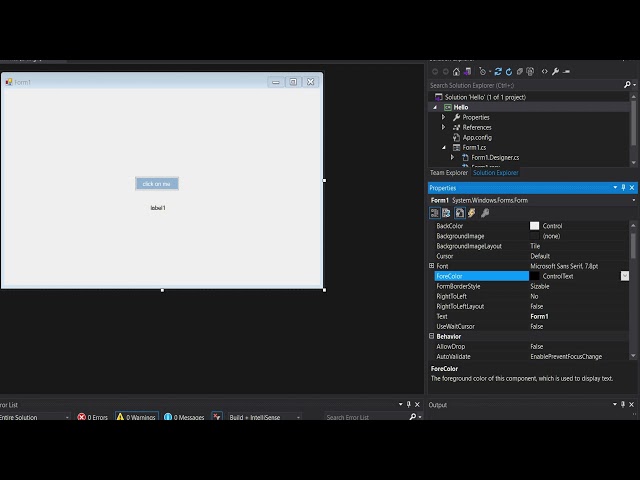 Windows Forms Basics prt 1 | human computer interaction sohar university