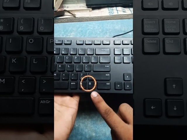 Keyboard Hidden Key 🔑 Keyboard Application or Menu button use #computer #computertips #keyboard