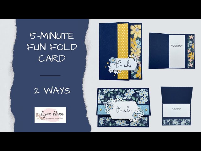 5 Minute Fun Fold Cards to Make for ANY Occasion!