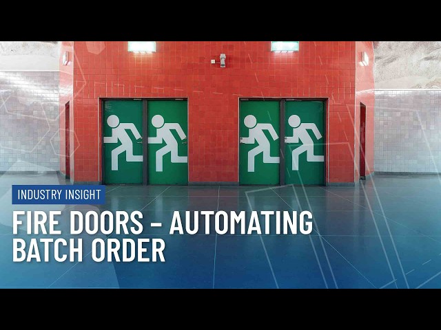 SWOOD Industry Highlight -  Fire Doors – Automating batch order