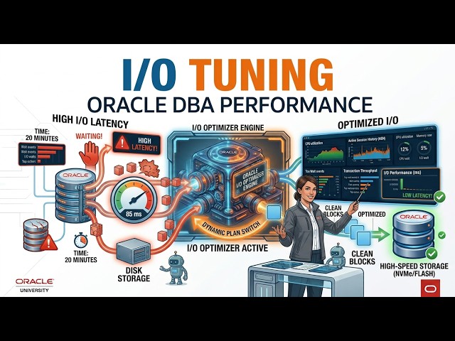 Oracle I/O Performance Tuning Explained | Reads, Writes, Redo, TEMP & I/O Latency
