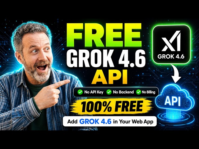 FREE Grok 4.6 API — No API Key, No Backend, $0 Cost! (Puter.js)