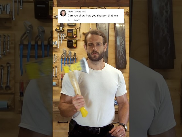 How to sharpen an axe - #diy