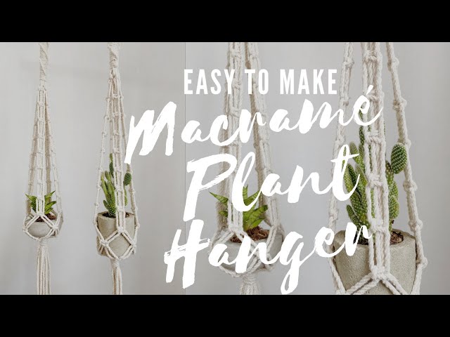 Macramé Plant Hanger | 01 Easy for Beginners | Macrame Tutorial