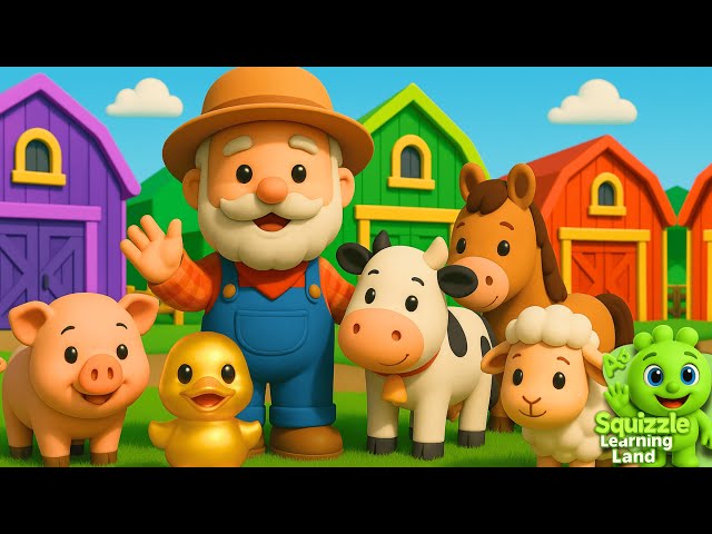 Old MacDonald Had A Farm (Where's The Golden Duck?) - Learning Colors - Kids Educational Song