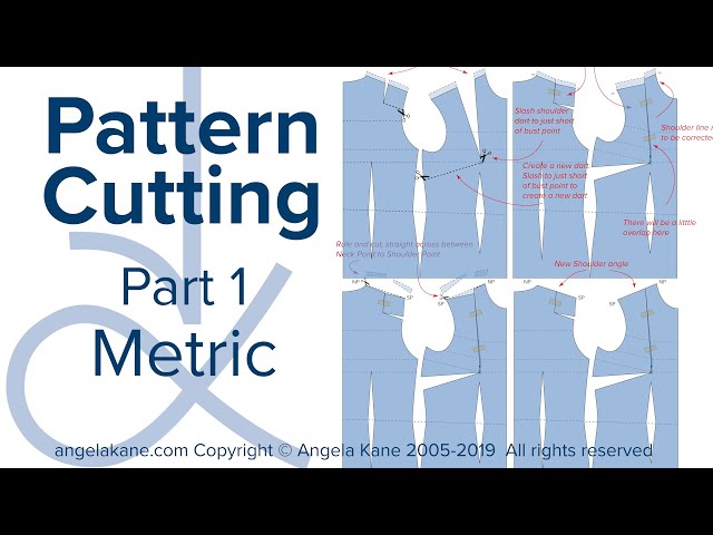 Angela Kane Pattern Cutting - Metric - Bodice Part 1