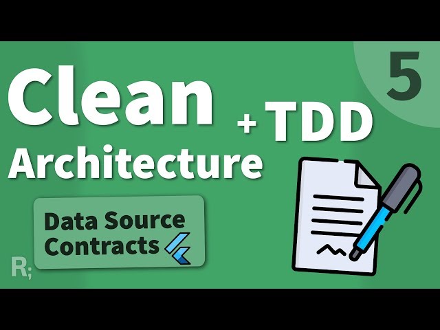 Flutter TDD Clean Architecture Course [5] – Contracts of Data Sources