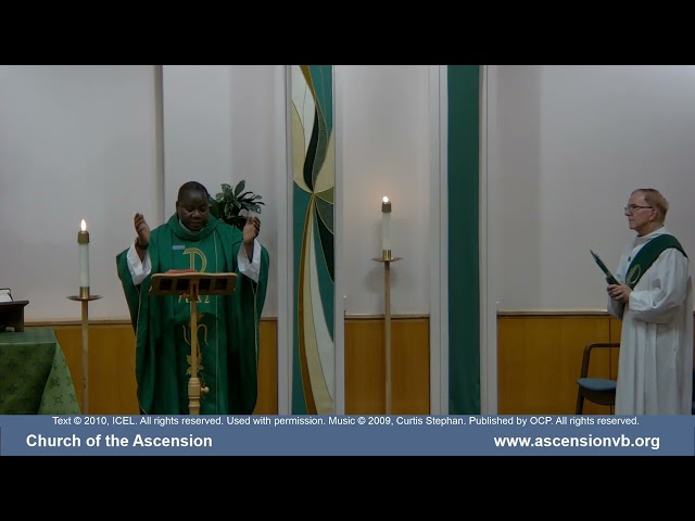 27 September 2026 - 8:30 a.m. Mass - 26th Sunday in Ordinary Time