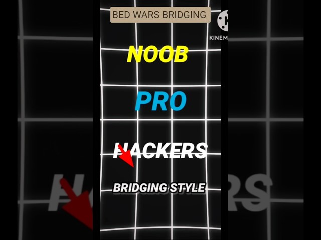 NOOB to HACKER bridging style in BED WARS Minecraft 🤔 #viralshorts #minecraft #song #mcpe #bedwars