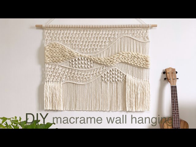DIY | macrame weaving wall hanging