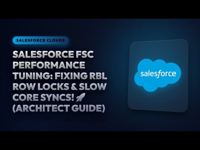 Salesforce FSC Performance Tuning: Fixing RBL Row Locks & Slow Core Syncs! 🚀 (Architect ... *URGENT*