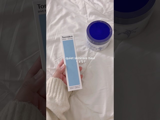 quiet skincare haul ᶻ 𝗓 𐰁 ! #quietlife #skincarehaul #kbeauty #minivlog #cleanyourfyp