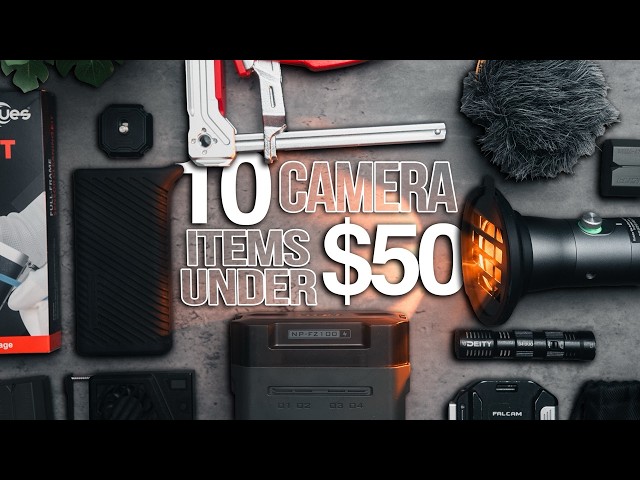 10 INSANELY USEFUL CAMERA ITEMS FOR UNDER $50
