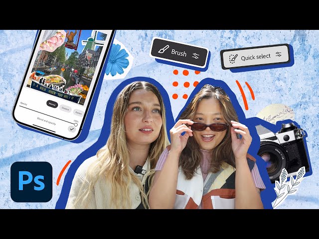 Edit With Me: Making Travel Collages on the Go | Adobe Photoshop on Mobile