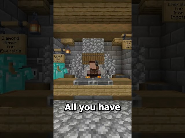 How to get Diamond Armor for Free! (Almost) #minecraft