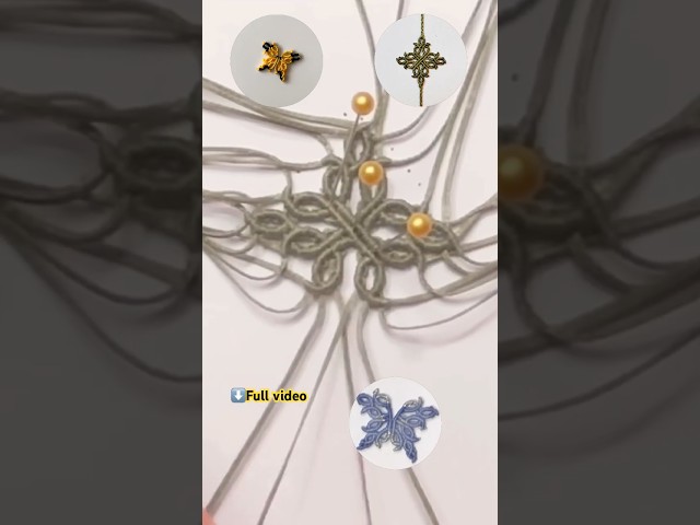 DIY Micro macrame | Celtic Knot Made Easy | & how to make a butterfly 🦋
