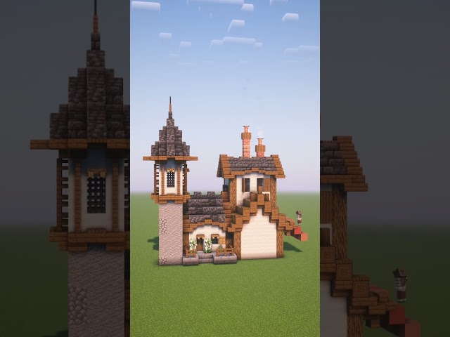 Minecraft: Medieval Base with Tower | Timelapse