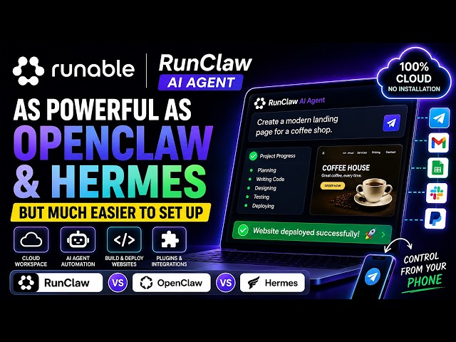RunClaw AI Agent By Runable | As Powerful as OpenClaw & Hermes, But Much Easier to Set Up