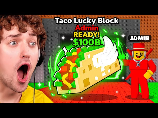 TACO LUCKY BLOCK & Admin Abuse in Steal a Brainrot! (Taco Tuesday)