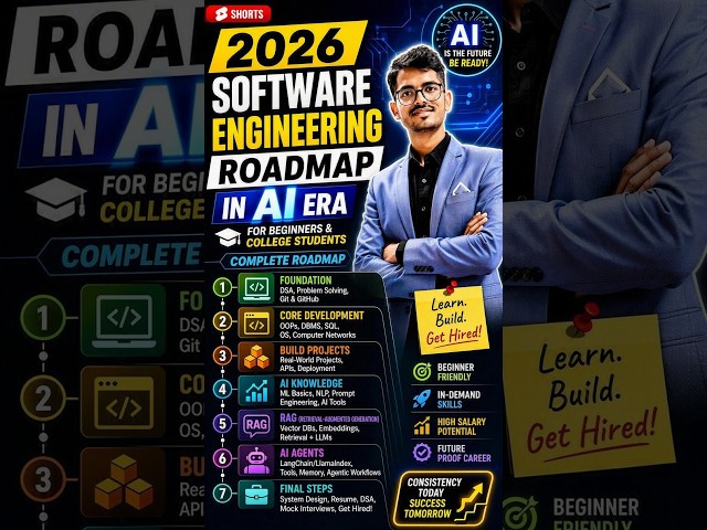 Software Engineering Roadmap in AI Era 2026 🚀 | Beginner & College Students