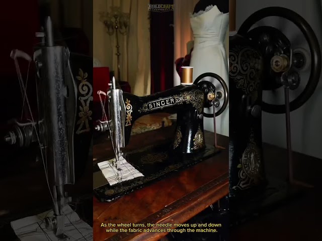 How This Vintage Sewing Machine Still Works Today! Up Close! #SewingMachine #VintageTools #Crafting