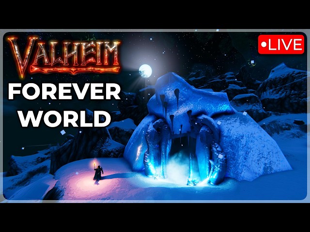 🔴Exploring Frost Caves & Crafting My FAVORITE Armor! (Valheim Forever World Ep.6)