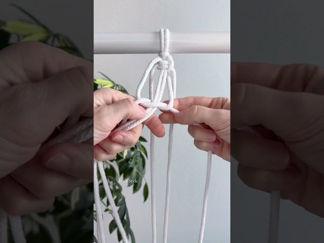 Double Spiral Macramé Tutorial 🤎| One or Two Colour Pattern