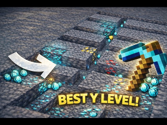 Minecraft How to Find Diamonds Fast (Best Y Level 1.21)