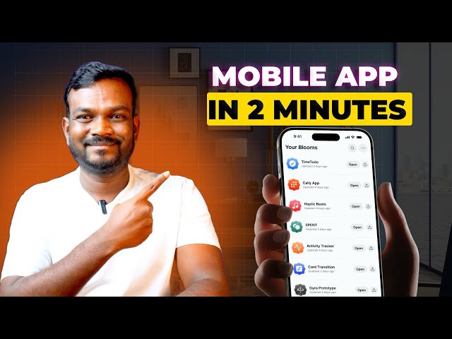I built Mobile applications in 2 minutes using AI 💥 | Bloom in tamil #aitamil #mobileapp