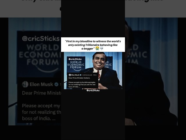 Elon Musk Apologising to Ambani? The Billionaire Plot Twist Is Crazy 😂💀