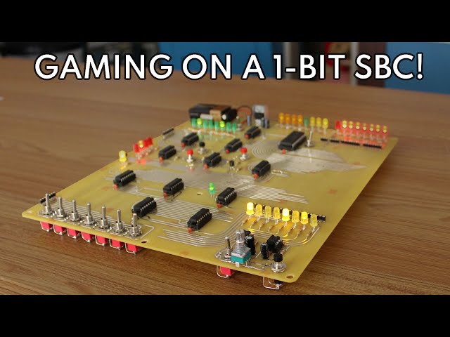 Playing a Game on a MC14500 1-bit Single Board Computer!