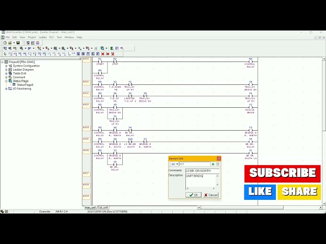 FATEK PLC WINPRO LADDER [ Overhead Crane ] CONTROL BY PLC LAST PART