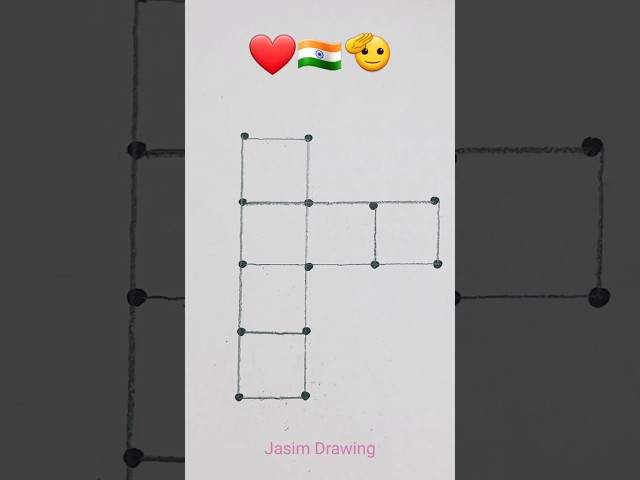 India 🇮🇳 Map Drawing From Dots Easy