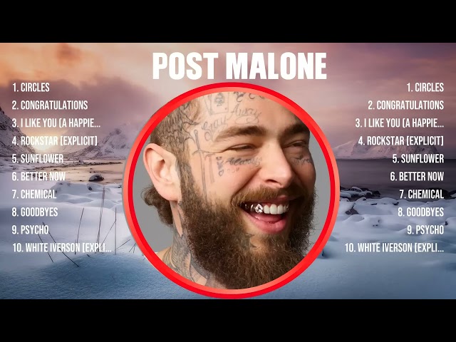 Post Malone Greatest Hits 2024 - Pop Music Mix - Top 10 Hits Of All Time