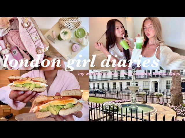 london girl diaries 🌸 | my workout routine, matcha dates and packing for girls trip