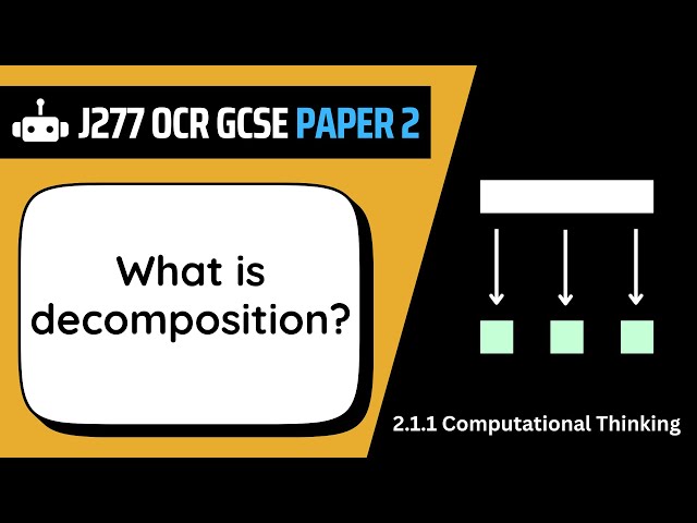 Decomposition | 1.1 | OCR GCSE Computer Science | J277