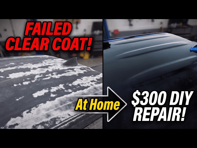 How To Remove Failing Clear Coat (no tools needed)