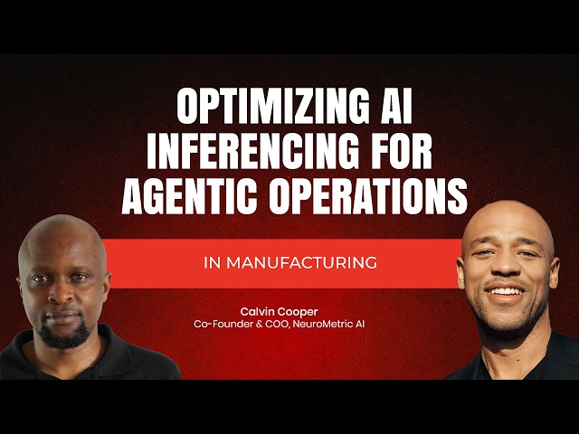 Optimizing AI Inferencing for Agentic Operations in Manufacturing