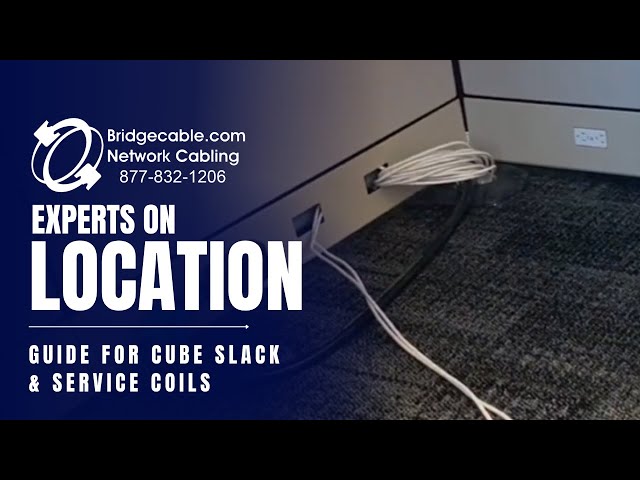Cube Slack Example for Pulling CAT6 to End Locations - Jacking Service Coil Guide | BridgeCable.com