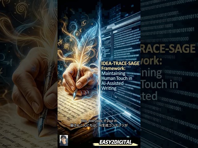 🔥 Fix Generic AI Writing Now #easy2digital #IdeaTraceSage