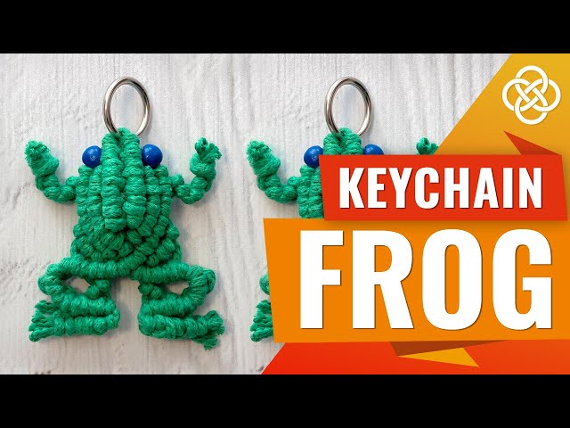 Macrame Frog Keychain Tutorial for Beginners| Macrame Keychain | Macrame Frog Tutorial