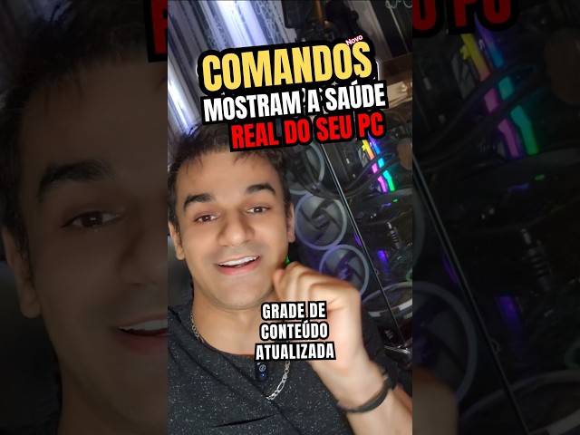 4 comandos do Windows que mostram a saúde real do seu PC #shorts